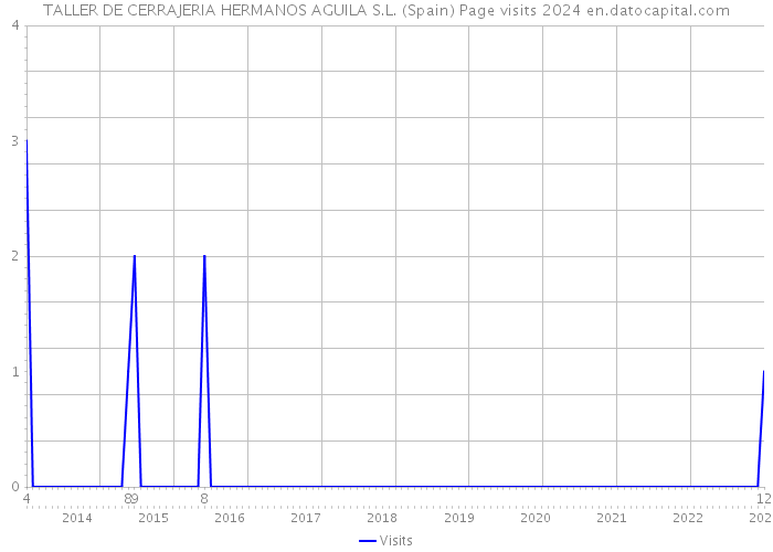 TALLER DE CERRAJERIA HERMANOS AGUILA S.L. (Spain) Page visits 2024 