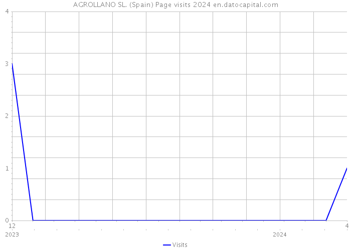 AGROLLANO SL. (Spain) Page visits 2024 