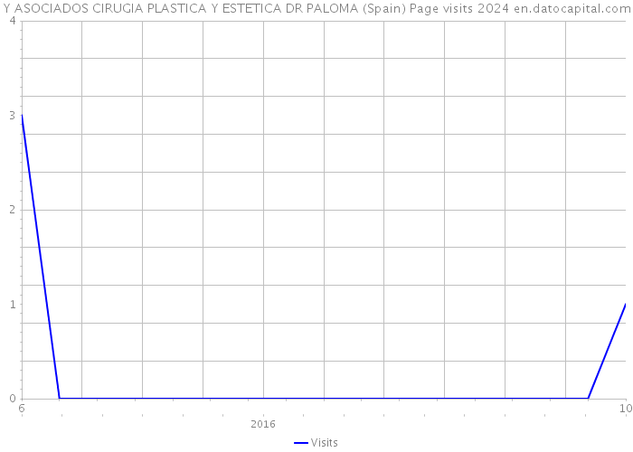 Y ASOCIADOS CIRUGIA PLASTICA Y ESTETICA DR PALOMA (Spain) Page visits 2024 