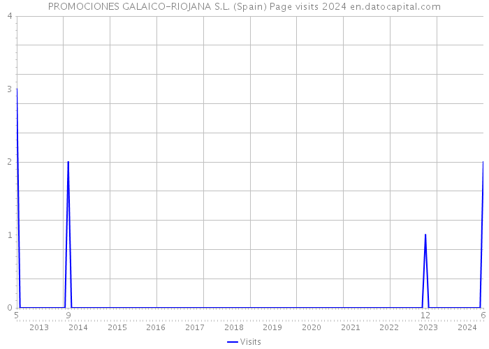 PROMOCIONES GALAICO-RIOJANA S.L. (Spain) Page visits 2024 