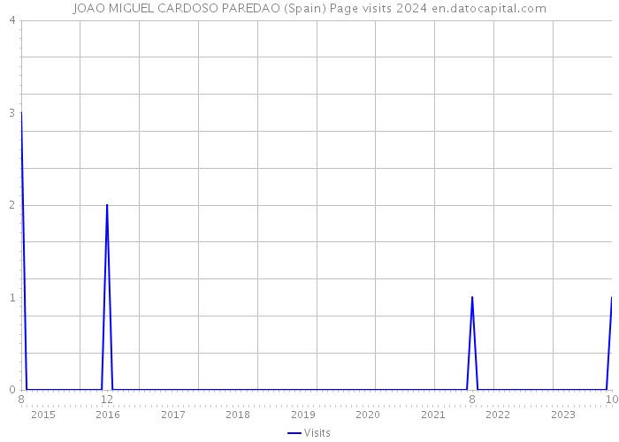 JOAO MIGUEL CARDOSO PAREDAO (Spain) Page visits 2024 