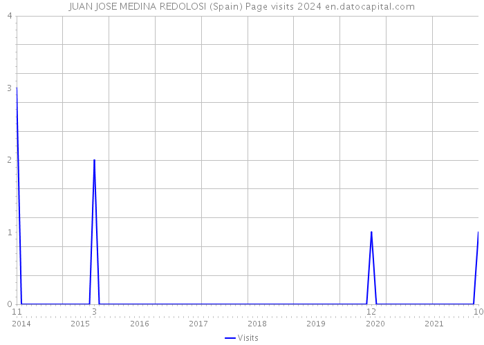 JUAN JOSE MEDINA REDOLOSI (Spain) Page visits 2024 