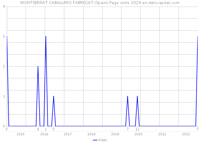 MONTSERRAT CABALLERO FABREGAT (Spain) Page visits 2024 