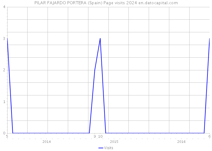 PILAR FAJARDO PORTERA (Spain) Page visits 2024 