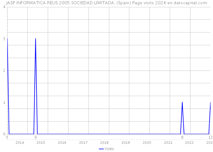 JASP INFORMATICA REUS 2005 SOCIEDAD LIMITADA. (Spain) Page visits 2024 