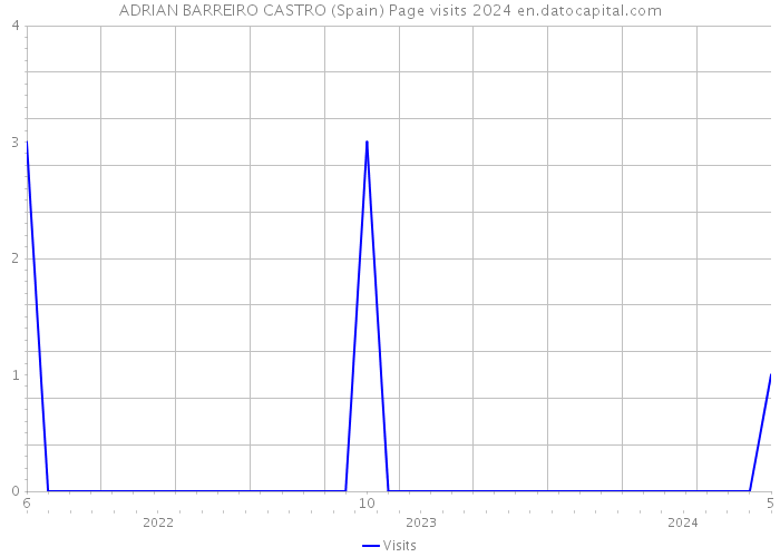 ADRIAN BARREIRO CASTRO (Spain) Page visits 2024 