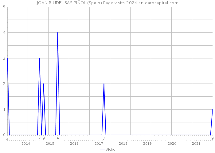 JOAN RIUDEUBAS PIÑOL (Spain) Page visits 2024 