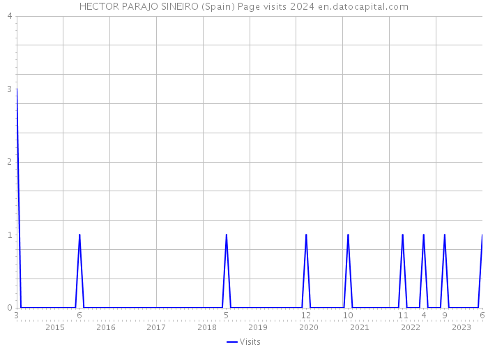 HECTOR PARAJO SINEIRO (Spain) Page visits 2024 