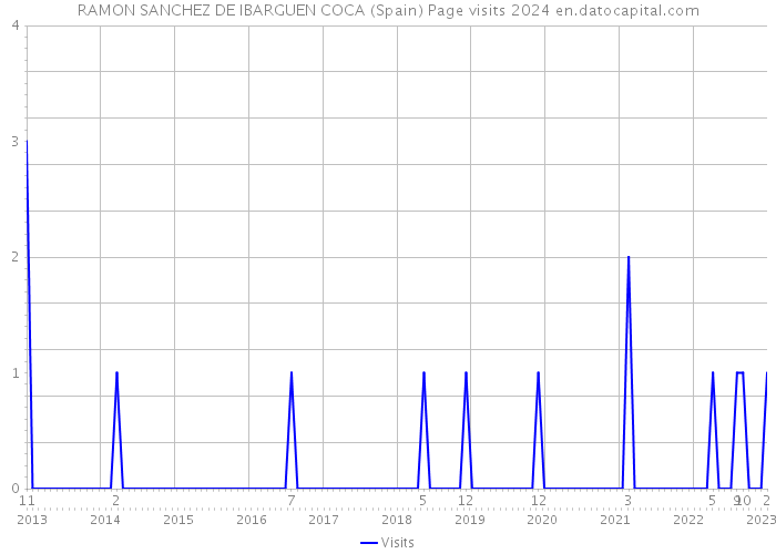RAMON SANCHEZ DE IBARGUEN COCA (Spain) Page visits 2024 