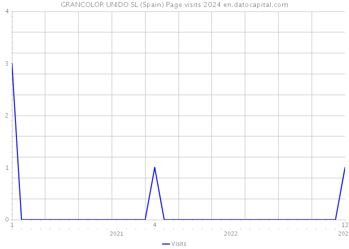 GRANCOLOR UNIDO SL (Spain) Page visits 2024 