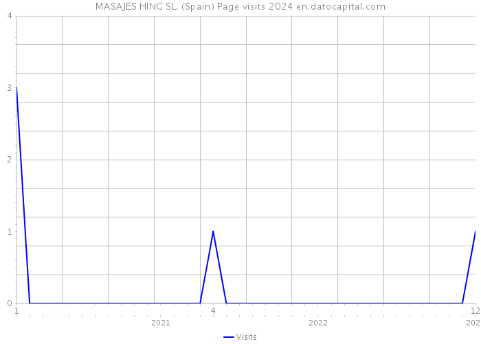 MASAJES HING SL. (Spain) Page visits 2024 
