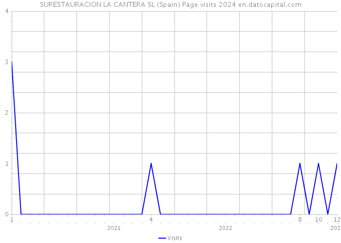 SURESTAURACION LA CANTERA SL (Spain) Page visits 2024 