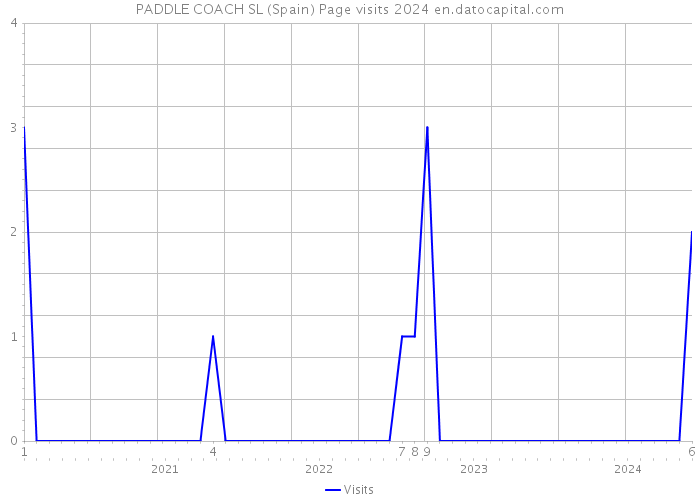 PADDLE COACH SL (Spain) Page visits 2024 