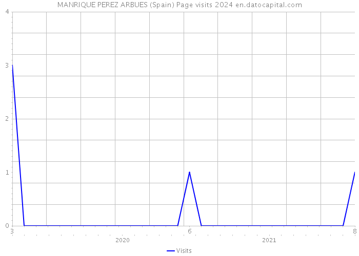 MANRIQUE PEREZ ARBUES (Spain) Page visits 2024 