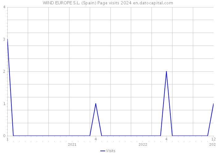 WIND EUROPE S.L. (Spain) Page visits 2024 