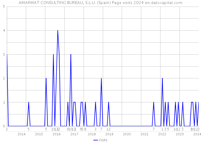 AMARMAT CONSULTING BUREAU, S.L.U. (Spain) Page visits 2024 