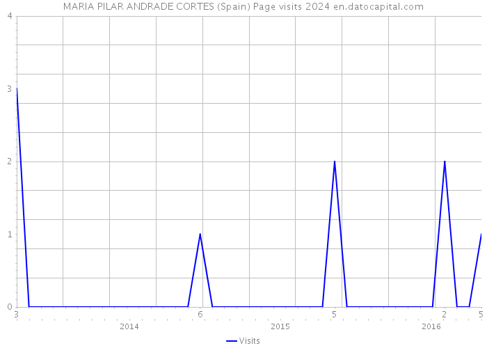 MARIA PILAR ANDRADE CORTES (Spain) Page visits 2024 