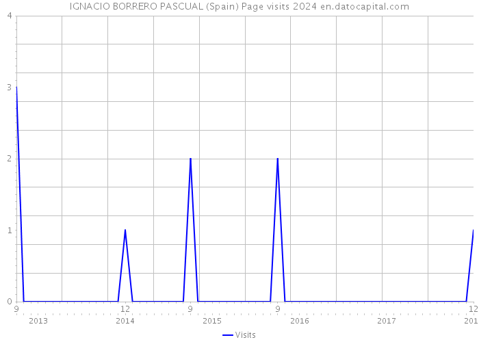 IGNACIO BORRERO PASCUAL (Spain) Page visits 2024 