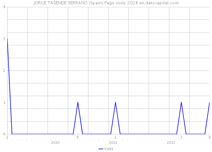 JORGE TASENDE SERRANO (Spain) Page visits 2024 