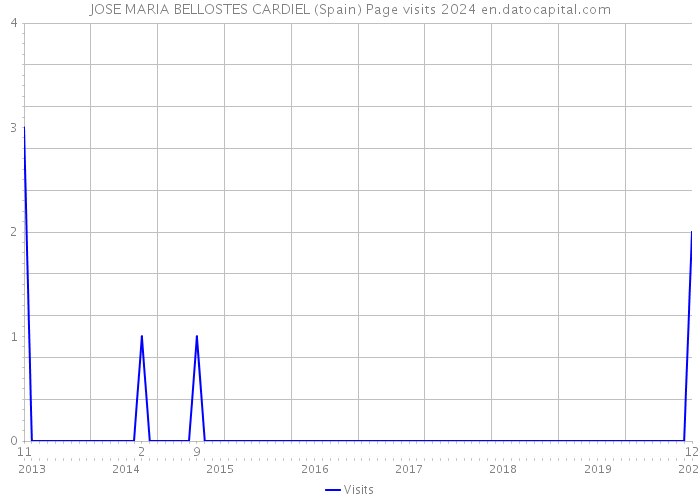 JOSE MARIA BELLOSTES CARDIEL (Spain) Page visits 2024 