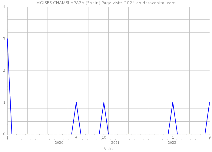 MOISES CHAMBI APAZA (Spain) Page visits 2024 