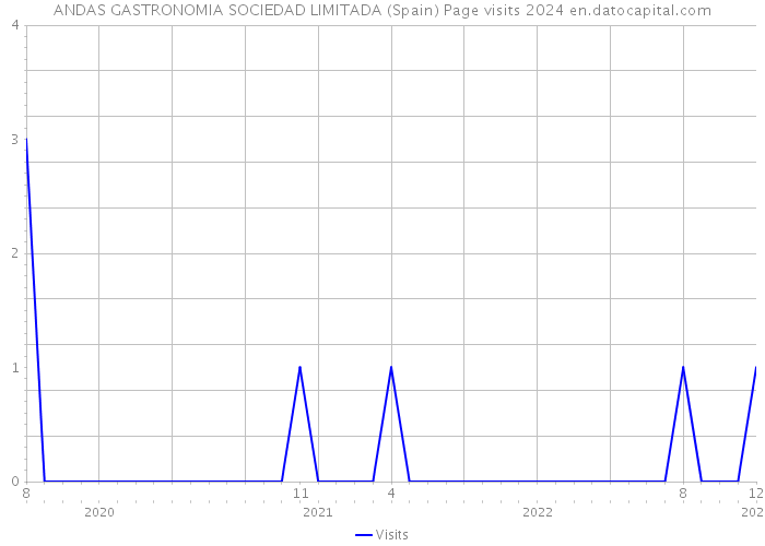 ANDAS GASTRONOMIA SOCIEDAD LIMITADA (Spain) Page visits 2024 