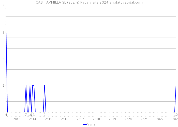 CASH ARMILLA SL (Spain) Page visits 2024 