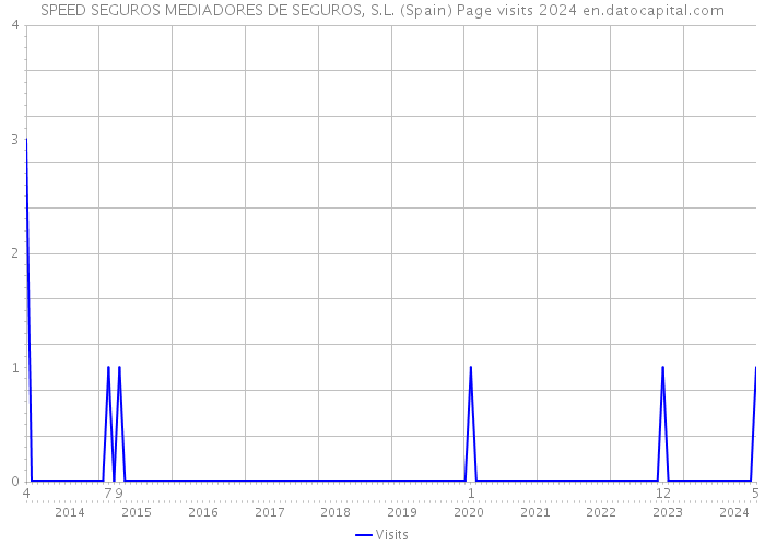 SPEED SEGUROS MEDIADORES DE SEGUROS, S.L. (Spain) Page visits 2024 