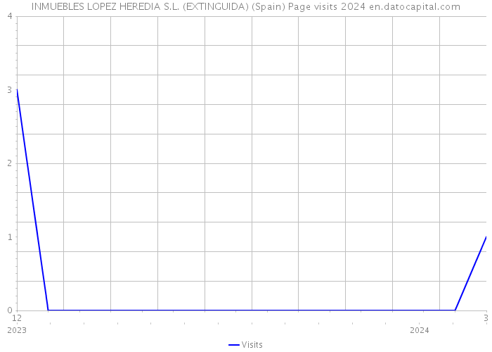 INMUEBLES LOPEZ HEREDIA S.L. (EXTINGUIDA) (Spain) Page visits 2024 