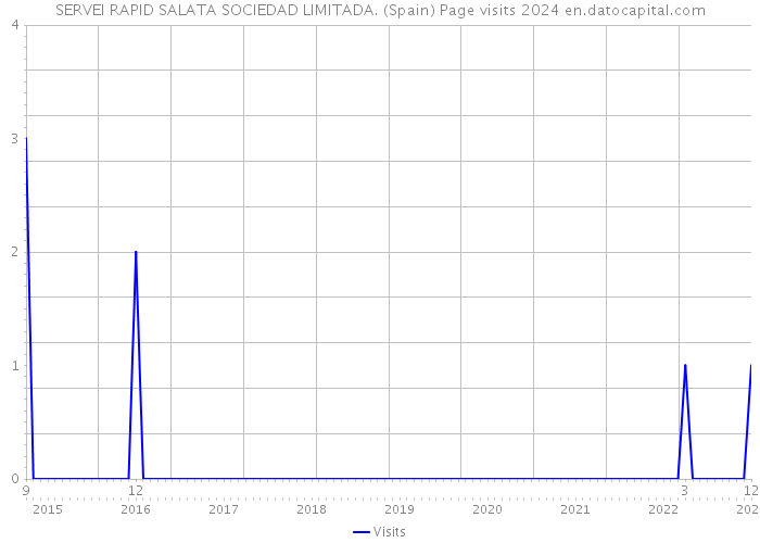 SERVEI RAPID SALATA SOCIEDAD LIMITADA. (Spain) Page visits 2024 