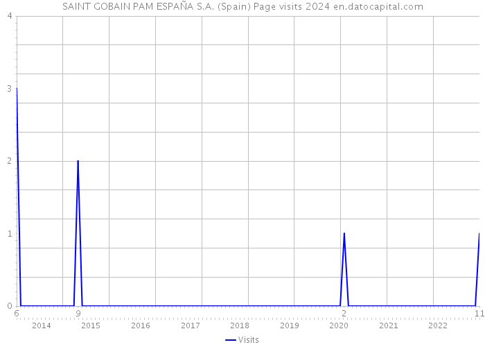 SAINT GOBAIN PAM ESPAÑA S.A. (Spain) Page visits 2024 