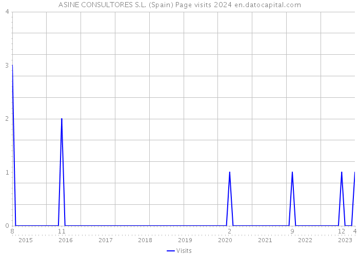 ASINE CONSULTORES S.L. (Spain) Page visits 2024 