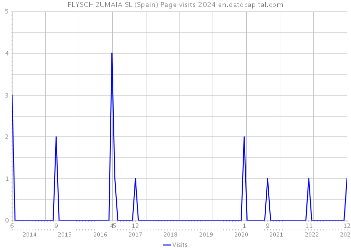 FLYSCH ZUMAIA SL (Spain) Page visits 2024 
