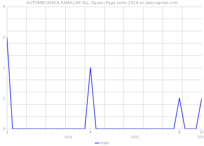 AUTOMECANICA FAMACAR SLL. (Spain) Page visits 2024 