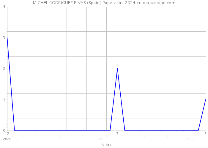 MICHEL RODRIGUEZ RIVAS (Spain) Page visits 2024 