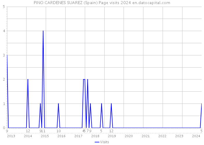 PINO CARDENES SUAREZ (Spain) Page visits 2024 
