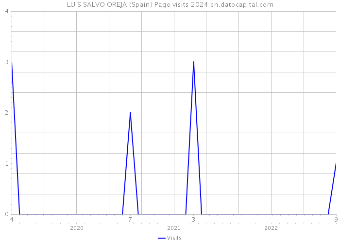 LUIS SALVO OREJA (Spain) Page visits 2024 