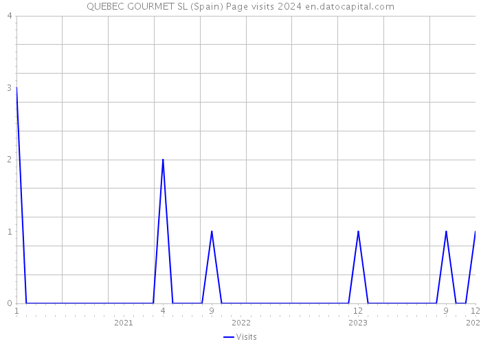 QUEBEC GOURMET SL (Spain) Page visits 2024 
