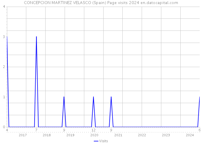 CONCEPCION MARTINEZ VELASCO (Spain) Page visits 2024 