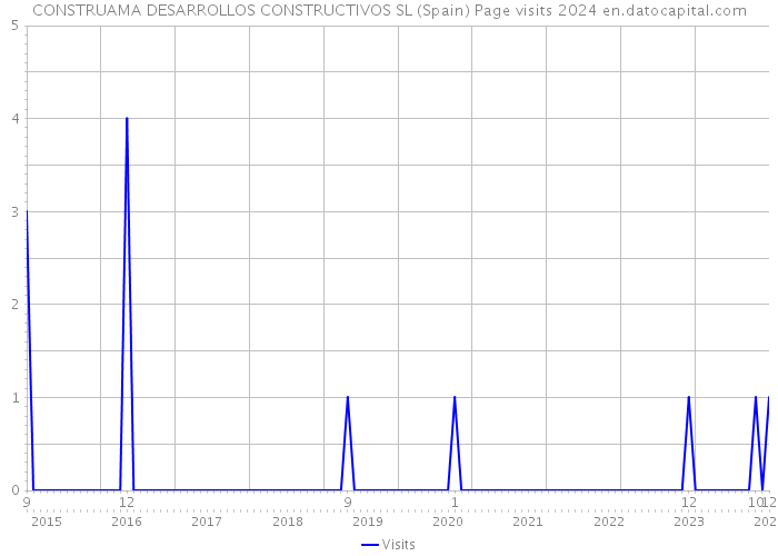 CONSTRUAMA DESARROLLOS CONSTRUCTIVOS SL (Spain) Page visits 2024 
