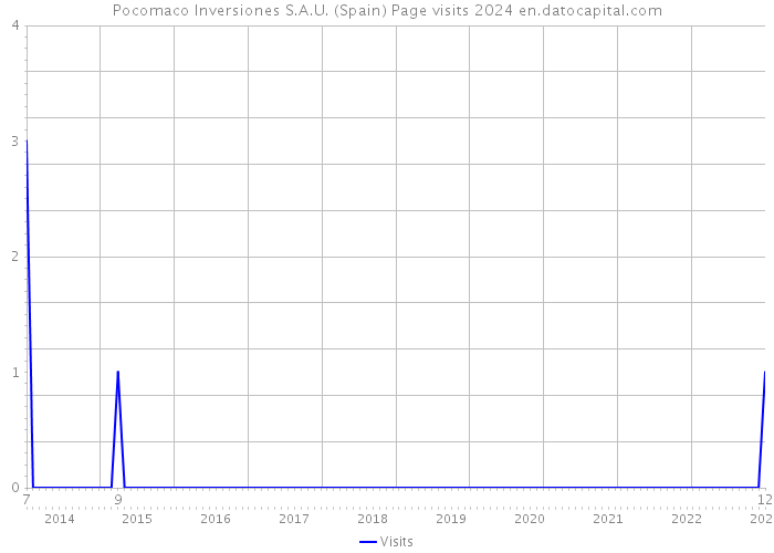 Pocomaco Inversiones S.A.U. (Spain) Page visits 2024 