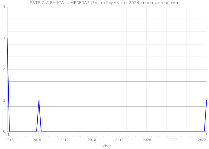 PATRICIA BARCA LUMBRERAS (Spain) Page visits 2024 