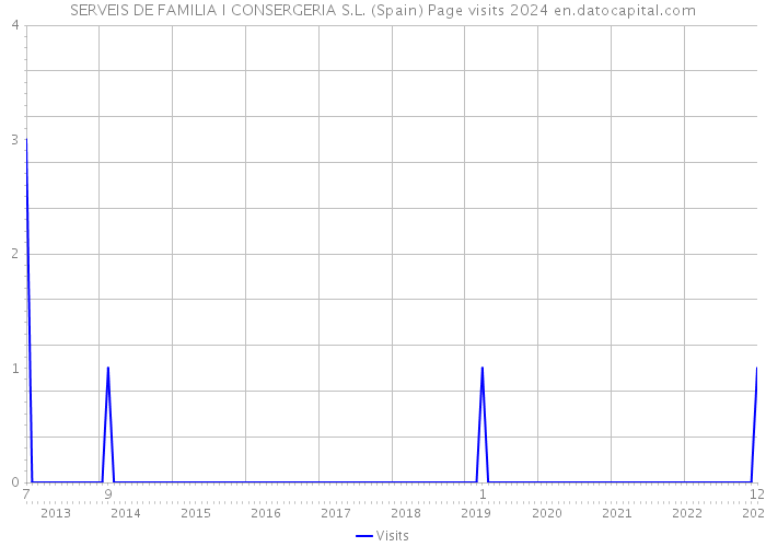 SERVEIS DE FAMILIA I CONSERGERIA S.L. (Spain) Page visits 2024 