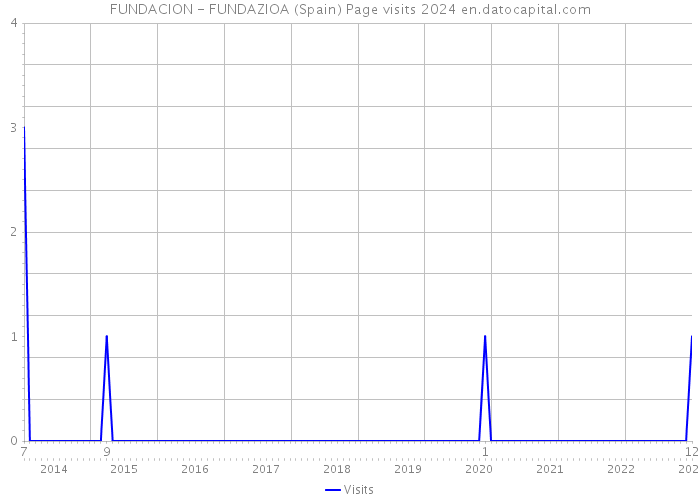 FUNDACION - FUNDAZIOA (Spain) Page visits 2024 