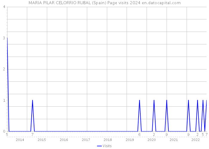MARIA PILAR CELORRIO RUBAL (Spain) Page visits 2024 