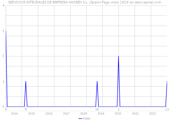 SERVICIOS INTEGRALES DE EMPRESA HASSEN S.L. (Spain) Page visits 2024 