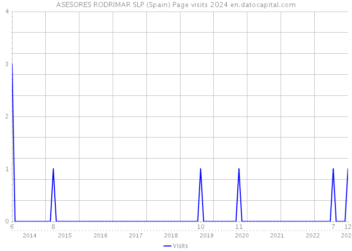ASESORES RODRIMAR SLP (Spain) Page visits 2024 