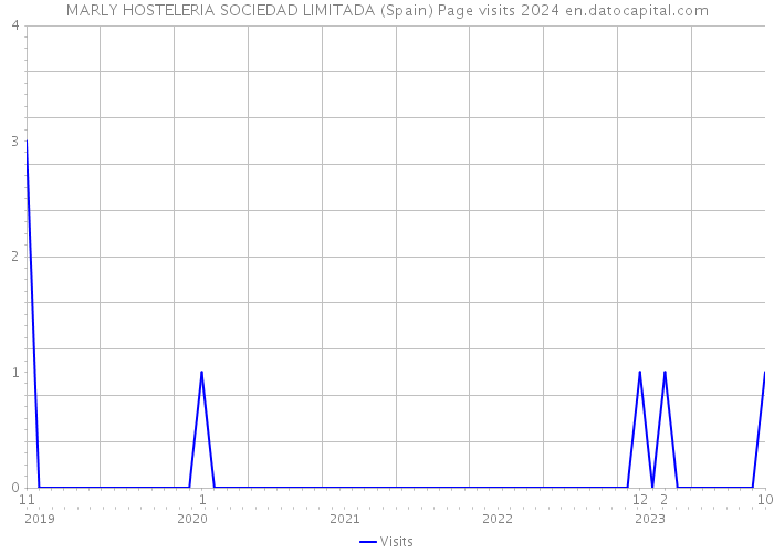 MARLY HOSTELERIA SOCIEDAD LIMITADA (Spain) Page visits 2024 