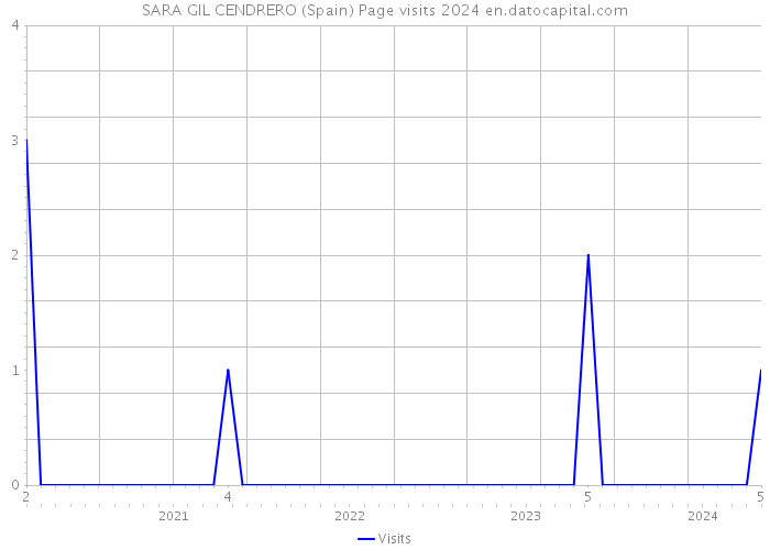 SARA GIL CENDRERO (Spain) Page visits 2024 