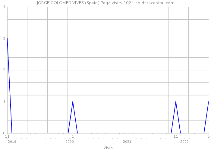 JORGE COLOMER VIVES (Spain) Page visits 2024 